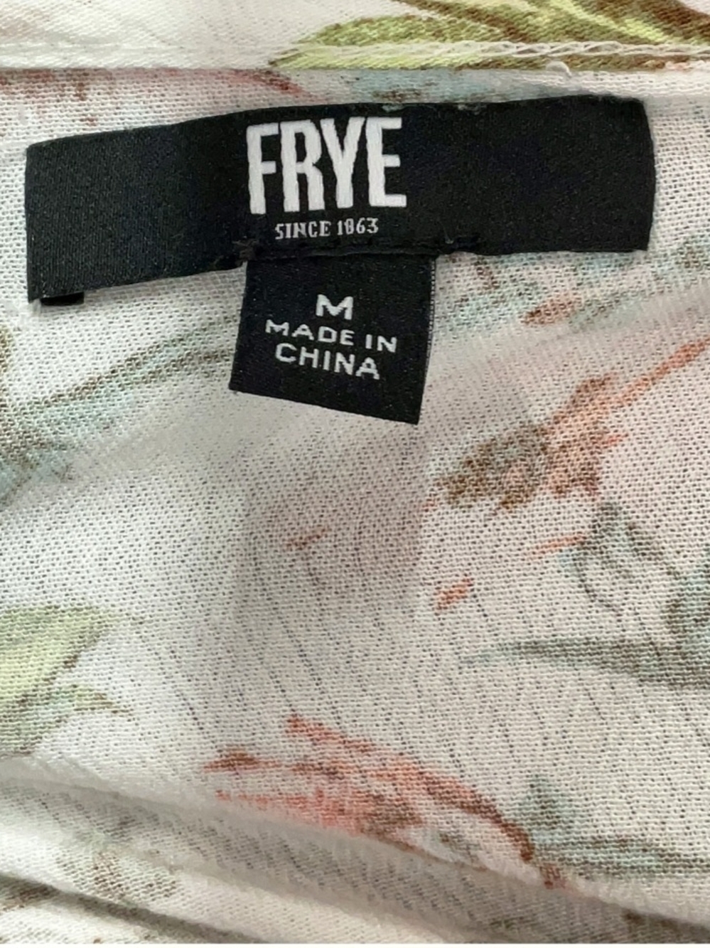 Frye White Floral Maxi Dress with Pink and Green Print - Picture 2 of 4